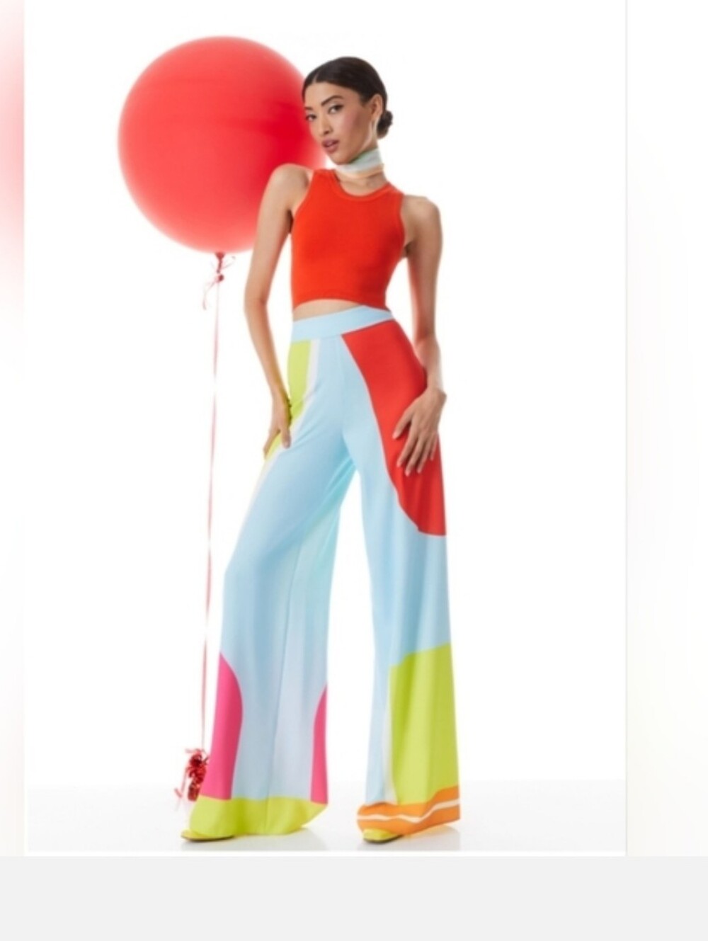 ALICE + OLIVIA ATHENA WIDE LEG PANT SIZE 0 NWT $485 - Picture 4 of 16